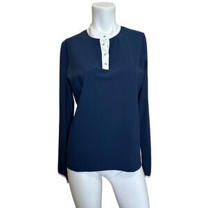 Callidae Equestrian The Tech Riding Polo Blue White Made in USA XL NWOT $225